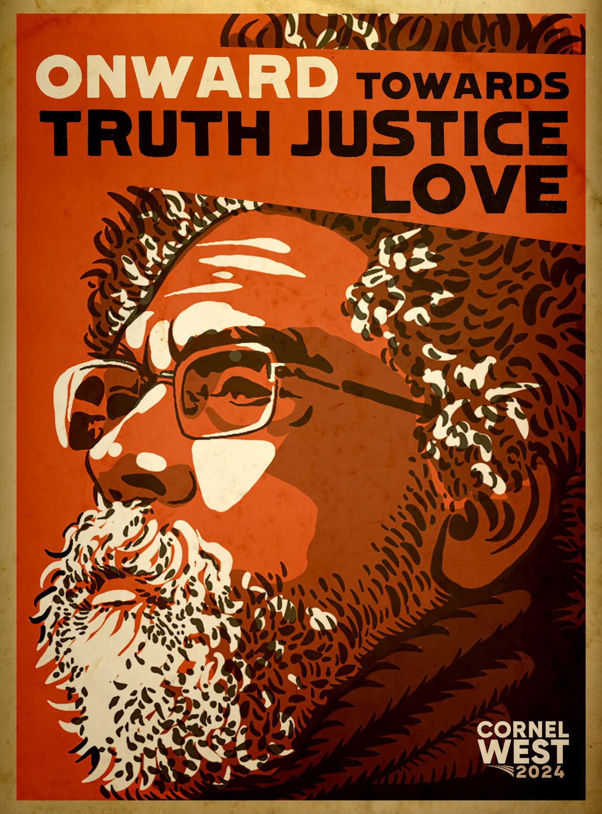 Onward — campaign poster art of Dr. West, from the archive